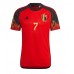 Belgien Kevin De Bruyne #7 Hemmatröja VM 2022 Kortärmad
